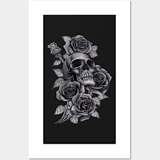 Rose Skull Posters and Art